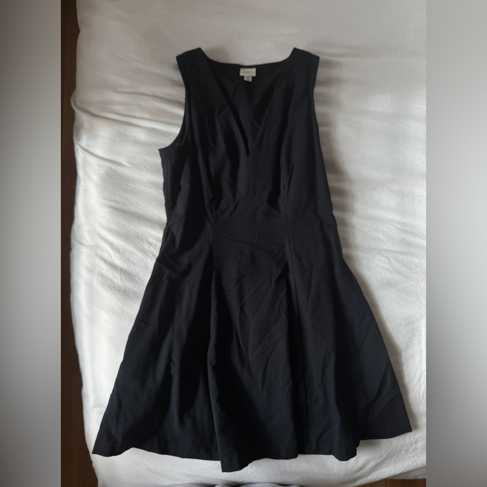 Black V Neck Cocktail Dress